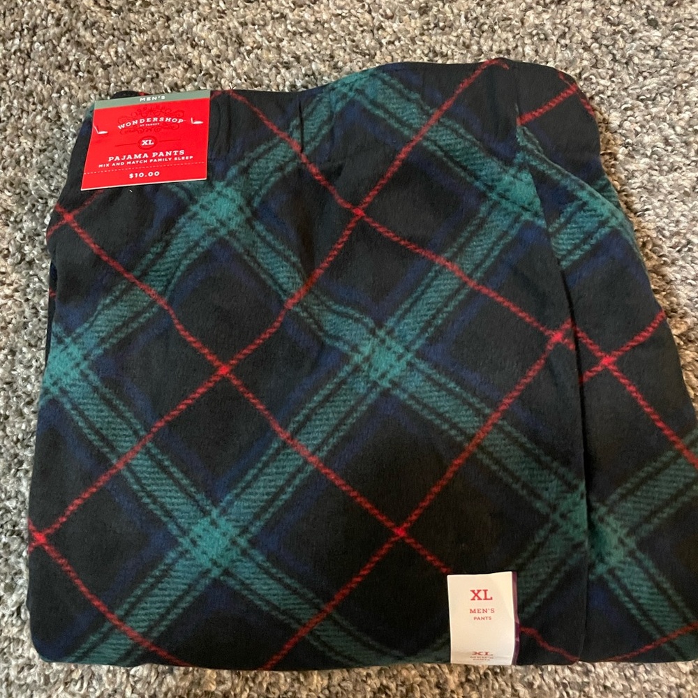 WonderShop Men's XL Plaid Pajama Pants